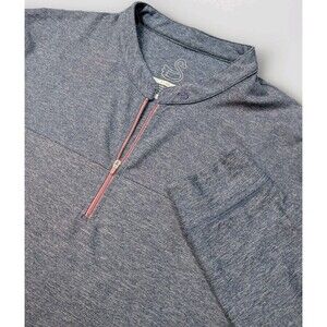 Swannies Golf 1/4 Zip Pullover Mens XL Blue Performance Legends Golf Club Logo